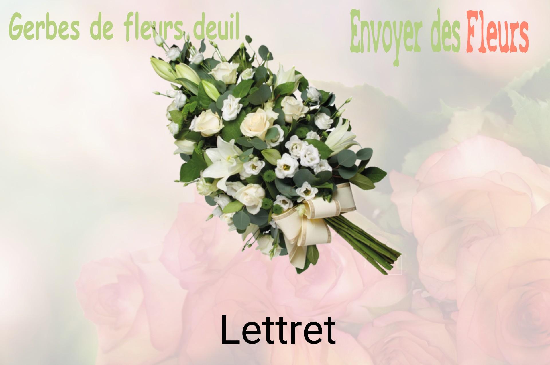 Gerbe de fleurs de deuil livrée à Lettret